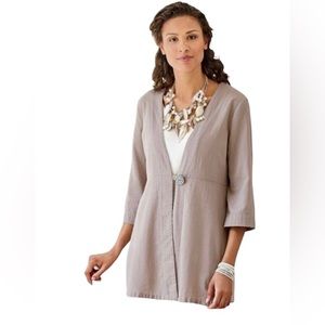 Soft Surroundings Quarter Length Sleeve Cardigan Size Petite Large